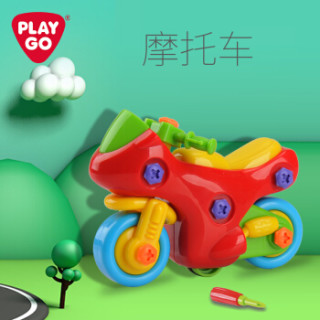 Playgo贝乐高螺母组合拆装摩托车女男孩动手能力可拆卸儿童拧螺丝组装玩具趣味拆装螺丝车09 报价价格评测怎么样 什么值得买