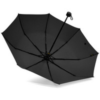 黑柠檬 BLACK LEMON 新款纳米拒水速干雨伞纯色折叠三折伞晴雨两用 星夜黑