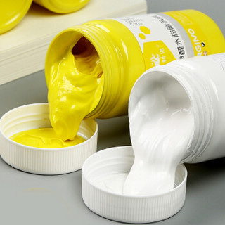博格利诺（BOGELINUO）300ml白颜料水粉颜料初学者美术学生专用钛白大瓶装白色水粉颜料艺考学生练习用柠檬黄