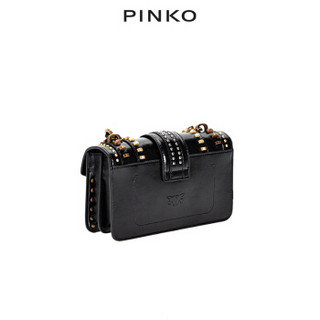 PINKO2019秋冬新品复古铆钉迷你飞鸟包燕子包1P21J5Y5W4