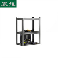震迪  钢制置物架 三层600*400*800 货架仓储置物架金属展示架可定制 KJ854工厂工具放置架