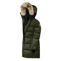 CANADA GOOSE 加拿大鹅 女士军绿色Shelburne派克大衣连帽羽绒服 3802L 49 M