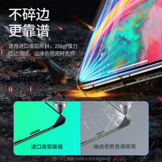 绿联 iPhone11/XR钢化膜 通用苹果iPhone11/xr手机高清保护贴膜 防摔抗指纹全覆盖6.1英寸前膜80461