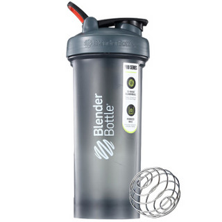 Blender Bottle 蛋白粉摇摇杯 运动水杯健身水壶便携户外大容量水杯  灰色白字约1317ml