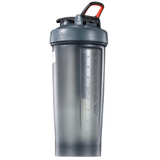 Blender Bottle 蛋白粉摇摇杯 运动水杯健身水壶便携户外大容量水杯  灰色白字约1317ml