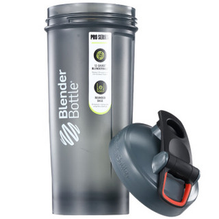 Blender Bottle 蛋白粉摇摇杯 运动水杯健身水壶便携户外大容量水杯  灰色白字约1317ml