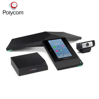 宝利通(Polycom)八爪鱼视频会议电话机 全向麦克风 1080P高清摄像头 适用于40-60平中大型会议 Trio 8800套装