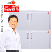 钱柜 双节档案柜组合矮柜钢制储物柜A4档案盒文件柜铁皮柜资料柜财务办公柜分五节二节柜常规板材