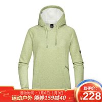 诺诗兰NORTHLAND 秋冬新款户外休闲运动服长袖T恤男女情侣款卫衣秋衣 中性款 灰绿麻灰色 M 165/84A