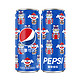 PLUS会员：pepsi 百事 2021年版京东罐  碳酸饮料 细长罐330ml*24听