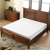 家逸席梦思床垫1.5m软硬两用天然环保乳胶独立弹簧椰棕双人床垫CD001