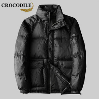 鳄鱼恤（CROCODILE）羽绒服 男士2019冬季时尚休闲青春潮流修身羽绒服 D227-890018 黑色 M