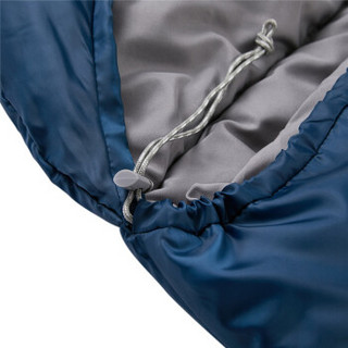 TOREAD 探路者 睡袋成人户外露营保暖单双人可拼接隔脏睡袋 铁蓝灰/左