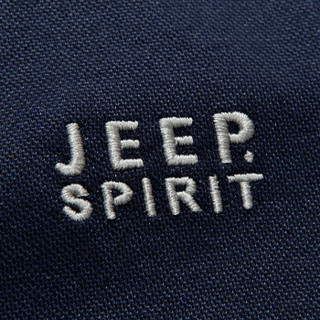 吉普 JEEP 2019秋冬季新款男士休闲商务套头翻领POLO衫中青年时尚长袖打底衫上衣男 PA9997 灰色 XL