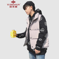 俞兆林（YUZHAOLIN） 马甲男2019秋冬季外套新款保暖背心修身韩版休闲马夹立领马甲 A249/W06 灰色 XL
