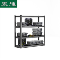 震迪  钢制置物架 四层1200*457*1030 工具架存储架工厂货架五金工具收纳架子可定制 KJ896展示架