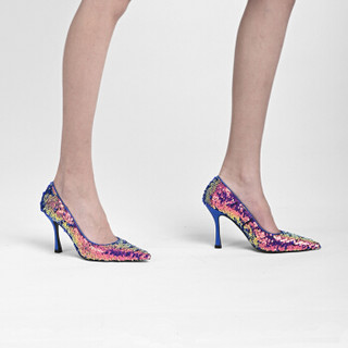 DYMONLATRY 设计师品牌  女鞋  珠片高跟鞋 欧美/性感 JDesigner 蓝 39
