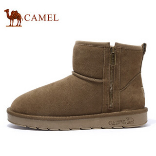 骆驼（CAMEL） 男靴 保暖加绒棉鞋防滑男士雪地靴 A942294209 蘑菇色 41