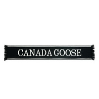 CANADA GOOSE 加拿大鹅  女士黑色标志印花羊毛围巾 5508L 61
