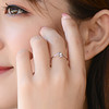Tico 蒂蔻 520情人节礼物时尚钻石镶嵌18K金戒指女款AU750钻戒指环求婚送女朋友生日礼物
