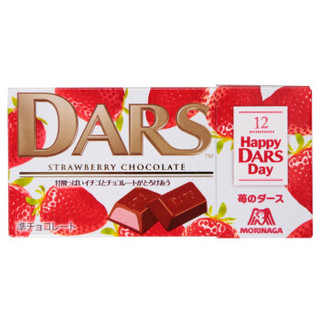 日本进口 森永 Morinaga 达诗DARS草莓巧克力43.2g*2盒