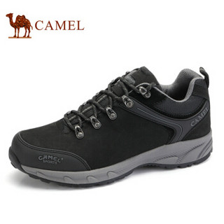 骆驼（CAMEL） 牛皮户外运动登山徒步鞋男 A932026675 黑色 44