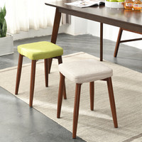 家逸布艺餐凳时尚简约创意方凳非塑料坐凳可叠放简约凳子RF-JS012