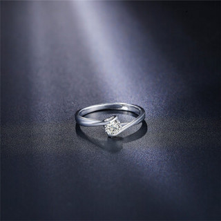 鸣钻国际 钻石对戒 钻戒男女款  结婚求婚订婚钻石戒指情侣戒指一对活口可调节 ZJKK023/ZJKK049