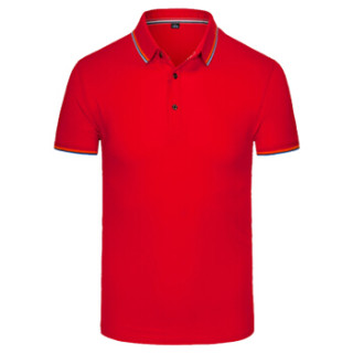 劳博士（LABORS) polo衫定制T恤班服文化广告衫短袖diy纯棉团队服印字logo劳保工作服 红色 S