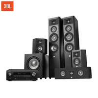 杰宝 JBL STUDIO290BK+天龙X1500 5.1家庭影院 音响 音箱 家庭音响 客厅音响 家庭影院 组合套装 低音炮 功放