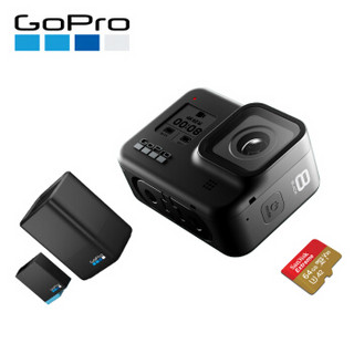 GoPro HERO8 Black运动相机 4K水下潜水vlog摄像机礼盒（内含双充+内存卡）