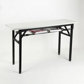 94027 长条桌折叠培训桌食堂餐桌简易会议桌1.6米