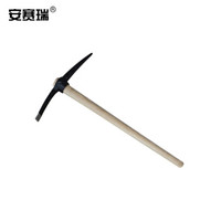 安赛瑞 洋镐 十字镐 木柄钢镐 90cm 锰钢镐头 清洁工具木柄镐 施工户外洋镐头 黑色 23944