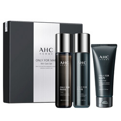 AHC 男士烟酰胺护肤套盒 3件套 (洗面奶140ml+爽肤水120ml+乳液120ml)