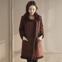 丽乔 毛呢大衣女中长款显瘦冬季2019新款女装优雅气质时尚潮流毛呢外套 yzXYFS8010d 焦糖色 S