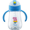 泰福高 水壶/水杯 宝宝吸管杯 婴儿学饮杯 1-3岁 小猪佩奇系列 300ML蓝色-