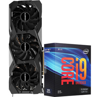 技嘉（GIGABYTE）GeForce RTX 2080 SUPER GAMING OC 显卡+英特尔（Intel） i9-9900KF 卡U套装/显卡+CPU套装