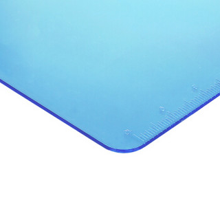 西玛（SIMAA）A4带刻度半透明书写板夹文件夹蓝色8473