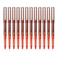 PILOT 百乐 BX-V7 拔帽中性笔 红色 0.7mm 12支装