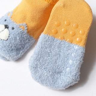 馨颂婴儿地板袜两双装婴童袜套女童宝宝防滑家居袜子套装 粉红加菲猫 L(18-24个月)