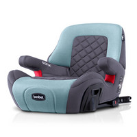 贝思贝特（besbet）汽车儿童安全座椅增高垫 3-12岁 ISOFIX硬接口汽车通用简易安全坐垫 CS18-Q 荷绿