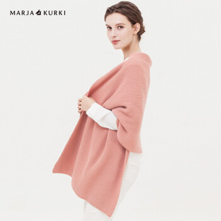 玛丽亚.古琦（玛丽亚古琦 MARJA KURKI）羊毛围巾 时尚简约纯色保暖百搭羊毛针织围巾女 礼盒装 似水流年 1GG555610 粉