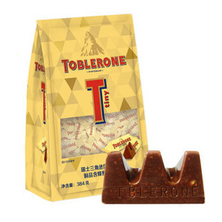 瑞士进口 Toblerone 瑞士三角迷你牛奶巧克力含蜂蜜及巴旦木糖 糖果零食 分享装 384g