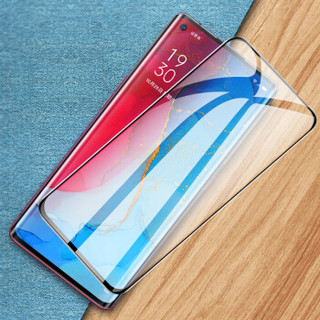 瓦力 OPPO Reno3pro钢化膜 OPPO Reno3pro全屏覆盖钢化膜高清手机保护膜 黑色