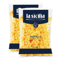 lasicilia 辣西西里 意大利进口 辣西西里(lasicilia) 蝴蝶形意大利面意面意粉组合 500g*2袋装