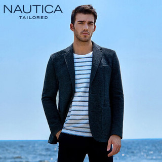 诺帝卡 NAUTICA 2019秋冬新款西装男士抗皱商务时尚单西装保暖外套 NXD96003 灰色 48(170/88A)