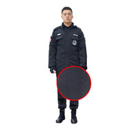 先锋连 冬季加厚保安服棉服黑色作训服保安防寒大衣安保物业工作服棉衣 斜纹大衣 内胆可拆卸 170