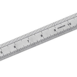 标康 BK-046不锈钢直尺30cm 测量绘图刻度尺子 信辉系列