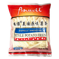 安维（Anwell）美国进口 原味薯条 400g 非转基因 薯条冷冻 方便菜 生鲜  油炸小食
