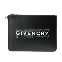 GIVENCHY 纪梵希 男士黑色LOGO图案牛皮手拿包 BK600JK0S1 004